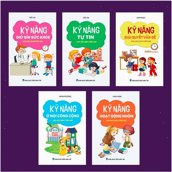 Sách - Combo 5 cuốn kỹ năng cho học sinh tiểu học - Trí thức Việt (B58) - Lẻ tùy chọn