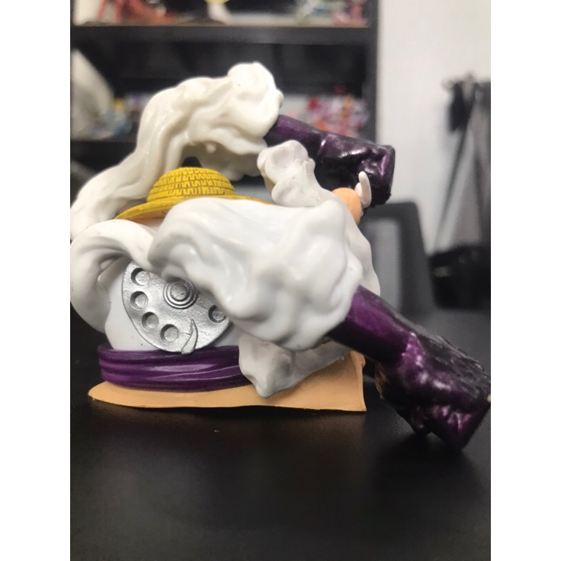 Mô hình One Piece Luffy Store ốc sên Luffy gear 5 thần mặt trời nika cao 7cm, figure decor nhân vật anime đảo hải tặc