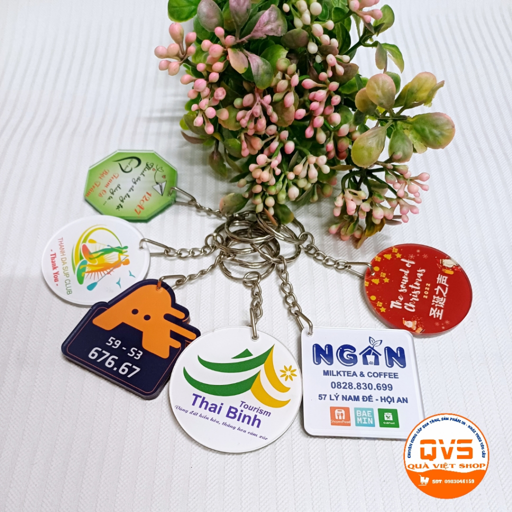 Móc khóa logo - Móc khóa in logo thương hiệu, doanh nghiệp - Thiết kế theo yêu cầu - LH 0903046159