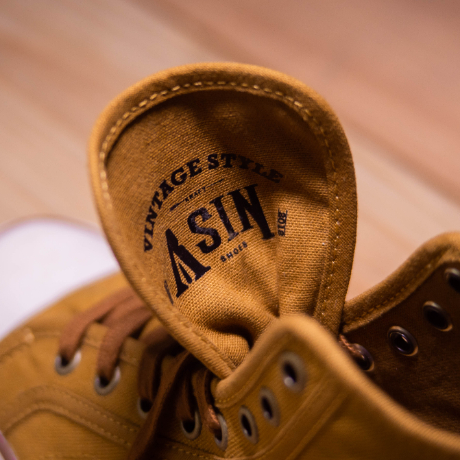 Kraft Shoes- Asin LESIC - Giày vải phối da cao cấp - Đậm Gu Vintage