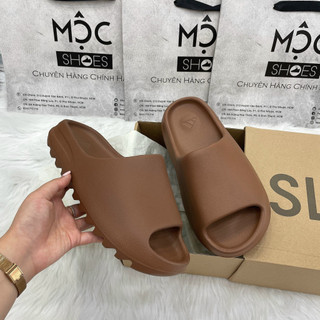 Dép adidas yeezy slide "flax" màu nâu socola - code: fz5896