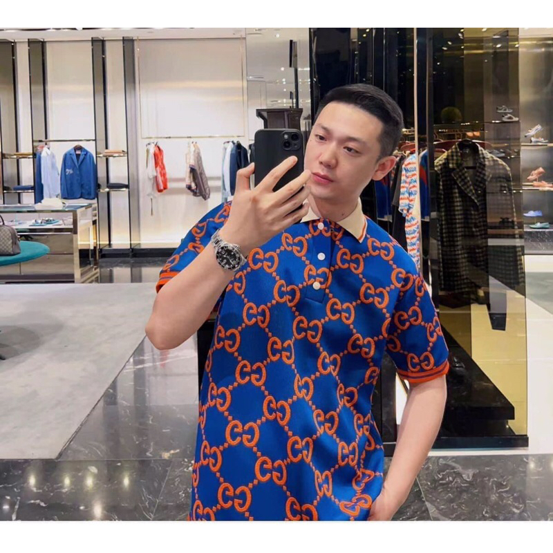 áo polo nam Vân Gc màu đỏ hàng cao cấp ss 2023