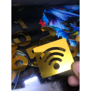 Số alu vàng gương