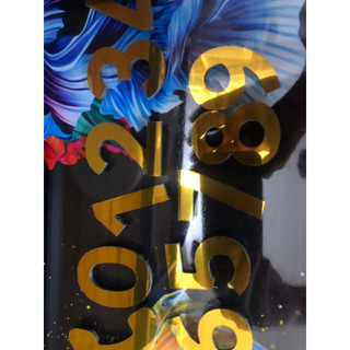 Số alu vàng gương