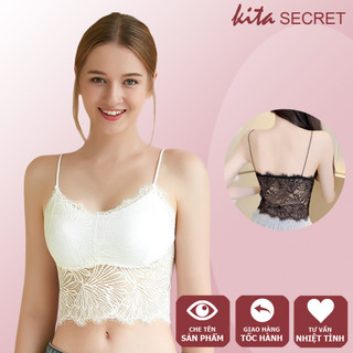 Áo bra ren kiểu tank top siêu mềm thoáng mát - Áo hai dây ren xinh xắn