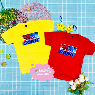 Áo thun in hình Sonic thắm hút mồ hôi, Nhím Sonic cho trẻ em và bé, bé trai và bé gái 10kg - 60kg