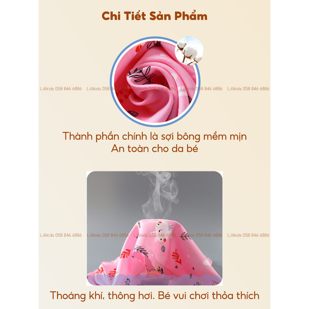 Váy đầm cho bé LiLiKids vải lanh lụa họa tiết dễ thương, váy cho bé gái 7-19 Kg