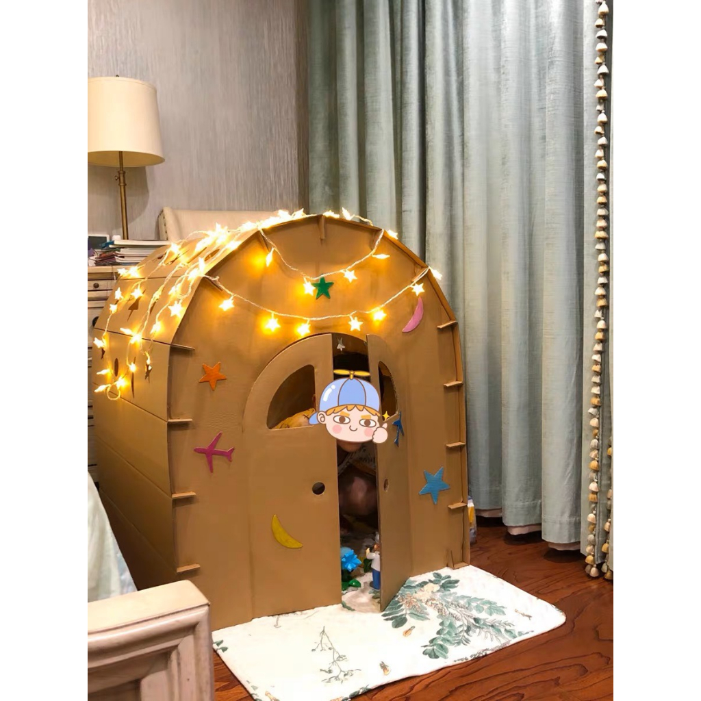 Nhà bìa giấy Carton cho bé - NHÀ GIẤY - NHÀ BẰNG BÌA CARTON - MÓN QUÀ TUYỆT VỜI CHO TUỔI THƠ CỦA BÉ YÊU