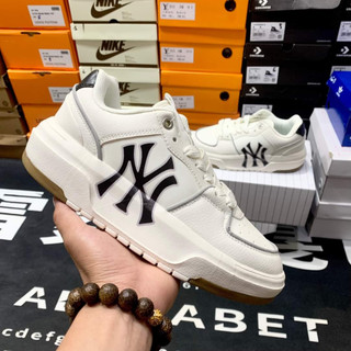 Giày thể thao Sneaker MLB CHUNKY NY trắng gót nâu kèm hbv quà tặng sang sneaker s