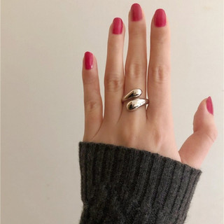 Nhẫn nữ hở mạ vàng - bạc có thể tùy chỉnh size 2 đầu to hình đầu rắn đẹp cá tính phong cách Boho