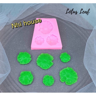 Khuôn silicon 4D hình lá sen nhí