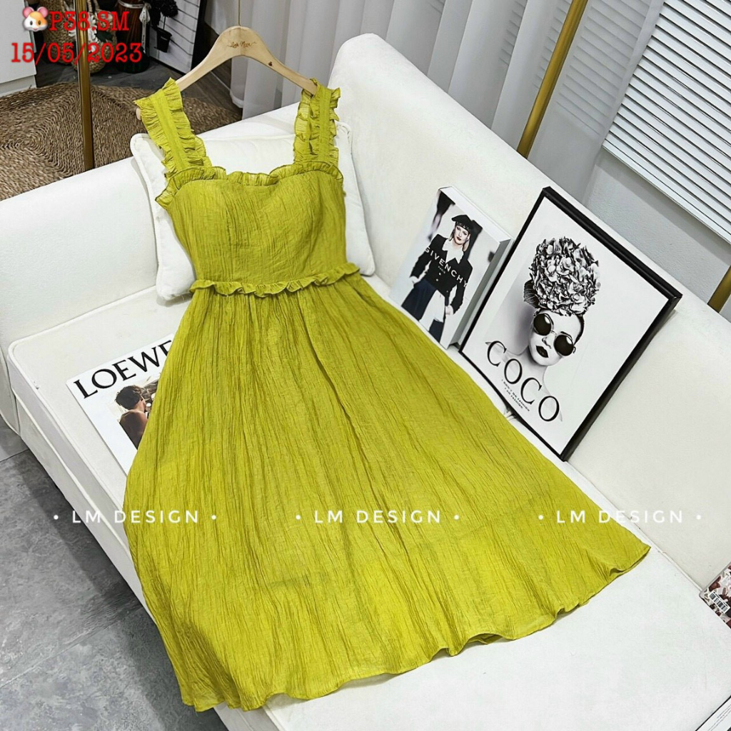 Đầm maxi đi biển cổ vuông dáng xoè cột nơ sau lưng, đầm lụa chéo dây cánh tiên bèo cup ngực hở lưng quyến rũ mtb