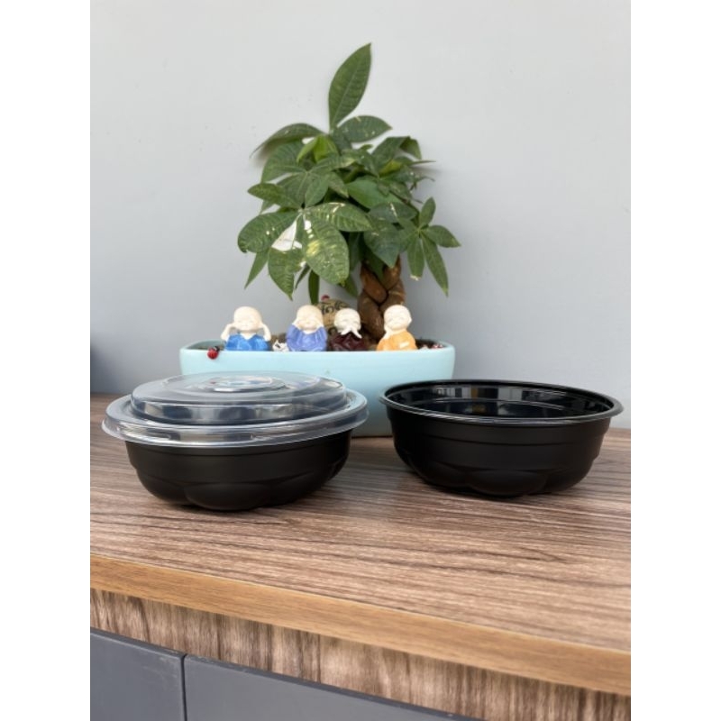 Bộ 10 tô bông mai TTK đen / trong 700ml