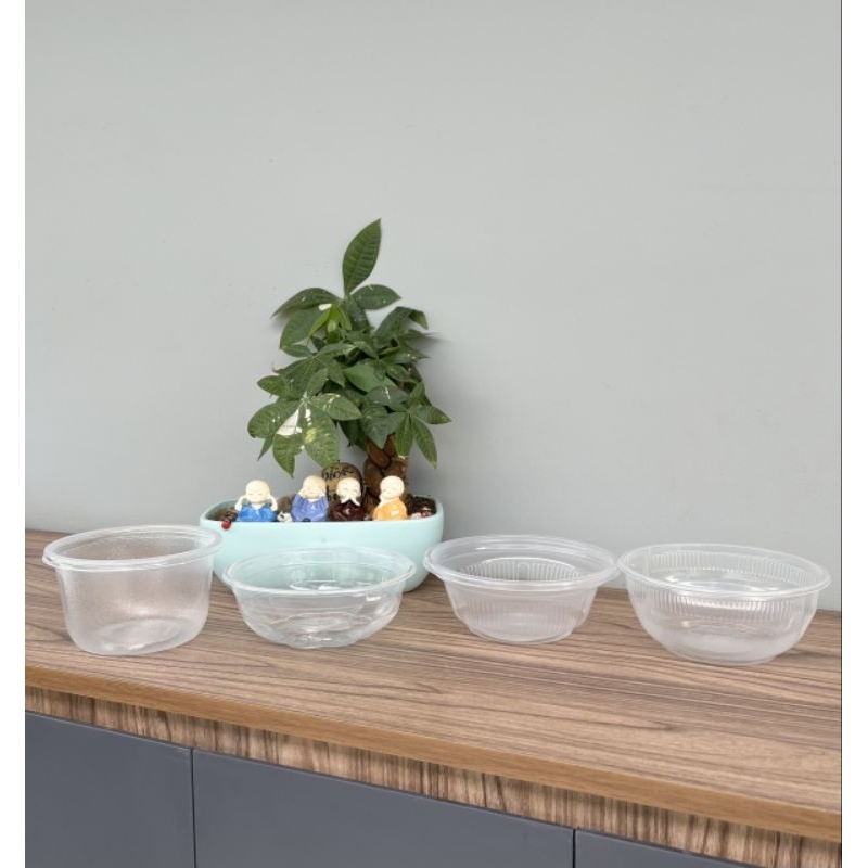 Bộ 10 tô bông mai TTK đen / trong 700ml