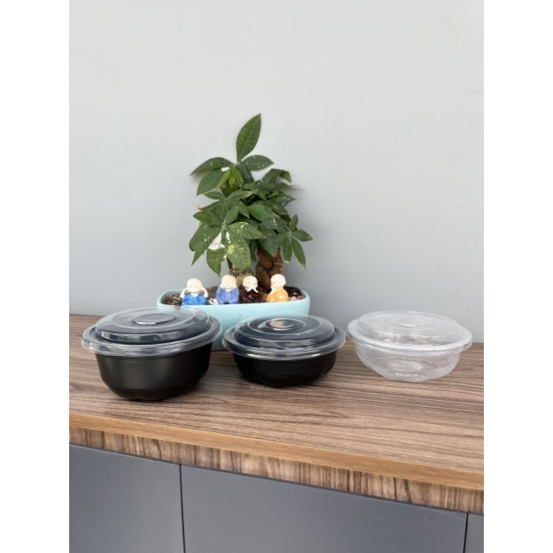 Bộ 10 tô bông mai TTK đen / trong 700ml