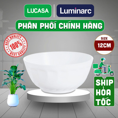 Chén Thủy Tinh Luminarc Trianon Trắng 12cm - L3652 | Phân Phối Chính Hãng