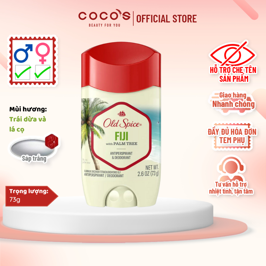 Lăn Khử Mùi Old Spice Fiji 73g