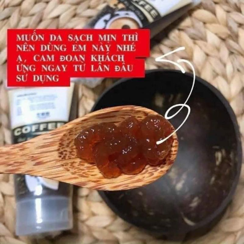Gel tẩy tế bào chết Cafe dành cho mặt và body
