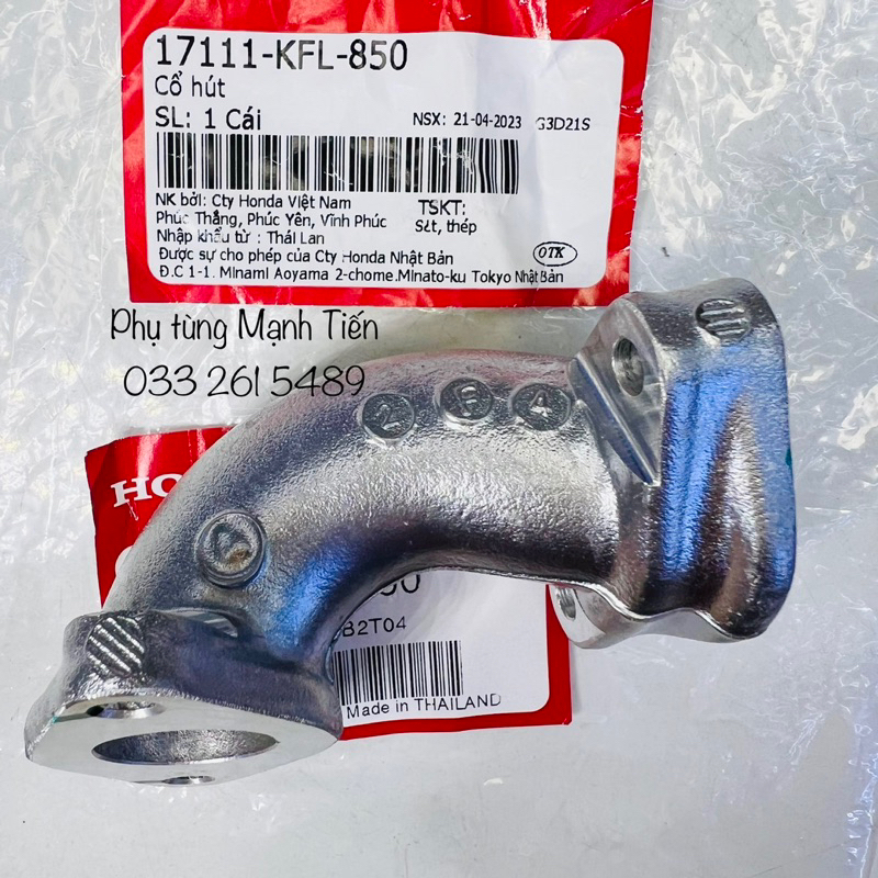 Cổ hút / co xăng Wave Thái 110 KFLA zin Made In Thailand