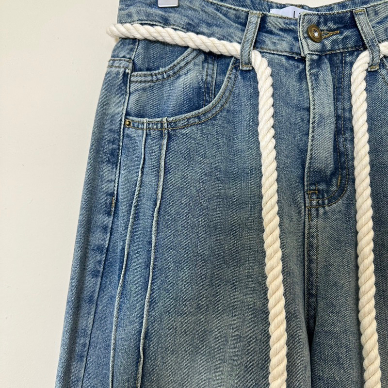 Dây Thừng Làm Thắt Lưng Belt Phụ Kiện quần jean baggy nam nữ unisex dây nịt Brokeboiz bản to 1.8m