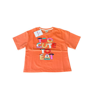 Áo thun cam chữ CUTE