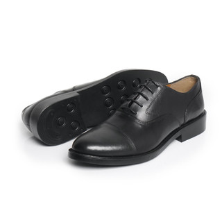 Giày tây công sở nam OXFORD BLACK SLIM, giày văn phòng lịch lãm da thật  thương hiệu TONKIN