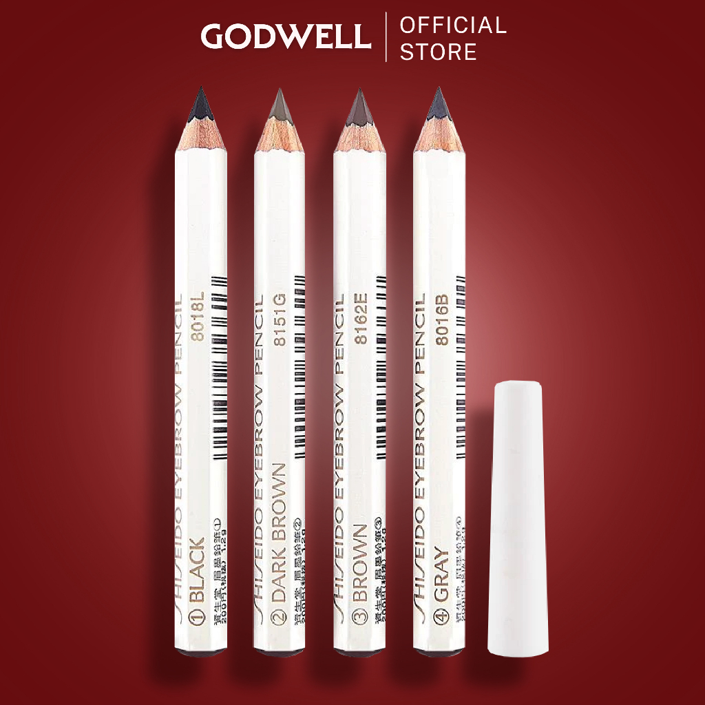 Chì kẻ mày cao cấp Shiseido Eyebrow Pencil màu đen 1.2g