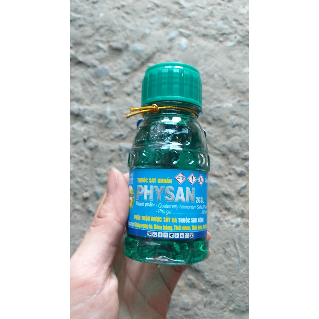 Physan 20 SL Dung dịch sát khuẩn trừ nấm bệnh cây trồng - Diệt Vi Khuẩn Thối Nhũn Trên Phong Lan gói 12ml, lọ 100ml