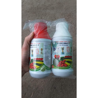  Phân bón Dung dịch dinh dưỡng thủy canh dành cho cây ăn quả rau ăn lá Hydro Umat bộ gồm 2 lọ 500ml 