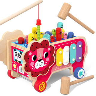 Đồ chơi đập chuột bằng gỗ cho bé, đồ chơi thông minh - Montessori