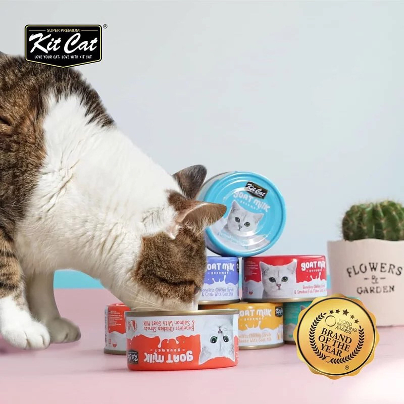 Pate sữa dê KitCat Goat Milk 70g cho mèo - Thức ăn dinh dưỡng thú cưng Gogi Meow Mart