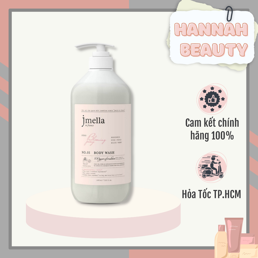 Sữa Tắm Jmella Dưỡng Ẫm Hương Nước Hoa Nội Địa Hàn Quốc 1000ml