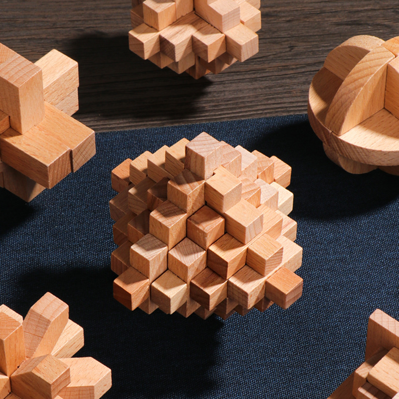 Đồ chơi khóa gỗ Puzzle Wooden Locks, Yuca Puzzle - Đồ chơi Giải đố, Hack não, Thử thách trí tuệ, Tư duy, Xếp hình 3D