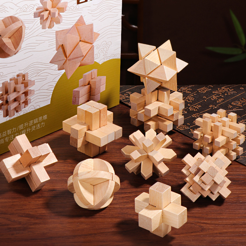 Đồ chơi khóa gỗ Puzzle Wooden Locks, Yuca Puzzle - Đồ chơi Giải đố, Hack não, Thử thách trí tuệ, Tư duy, Xếp hình 3D