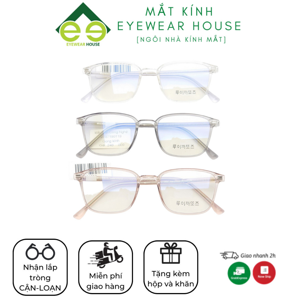 Kính gọng kim loại Phong Cách Hàn Quốc Thời Trang Cho Nam Nữ