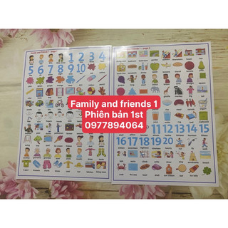 Family and Friends 1 phiên bản 1st - Sticker luyện viết từ vựng