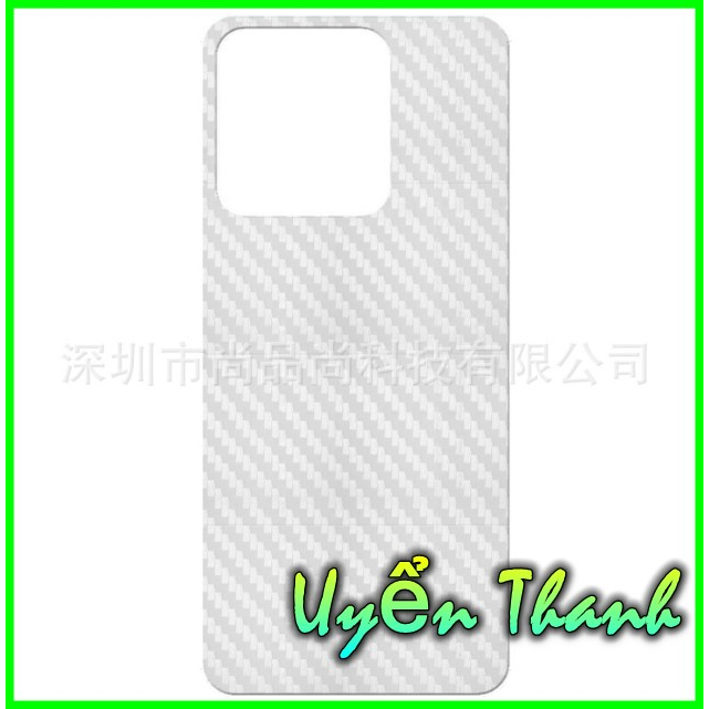 Dán Carbon mặt lưng chống xước chống vân tay Samsung A04 A14 A24 A34 A54