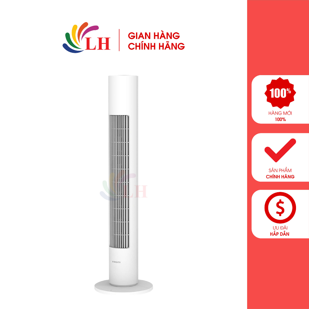 Quạt Xiaomi Smart Tower Fan EU BHR5956EU BPTS01DM - Hàng chính hãng - Thiết kế trang nhã - Điều khiển từ xa