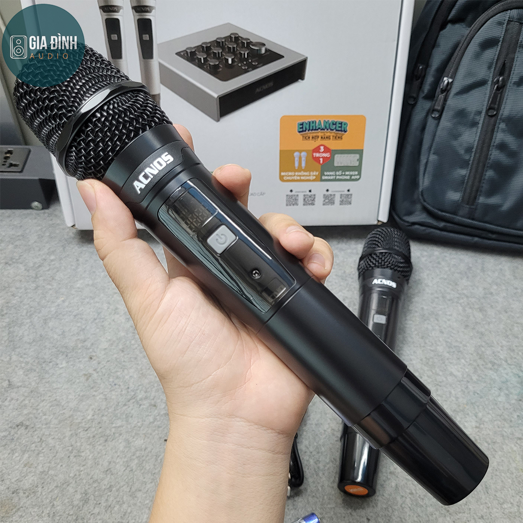 Vang số chỉnh cơ Acnos MI30U tích hợp Bluetooth & 2 Micro  - Chính Hãng