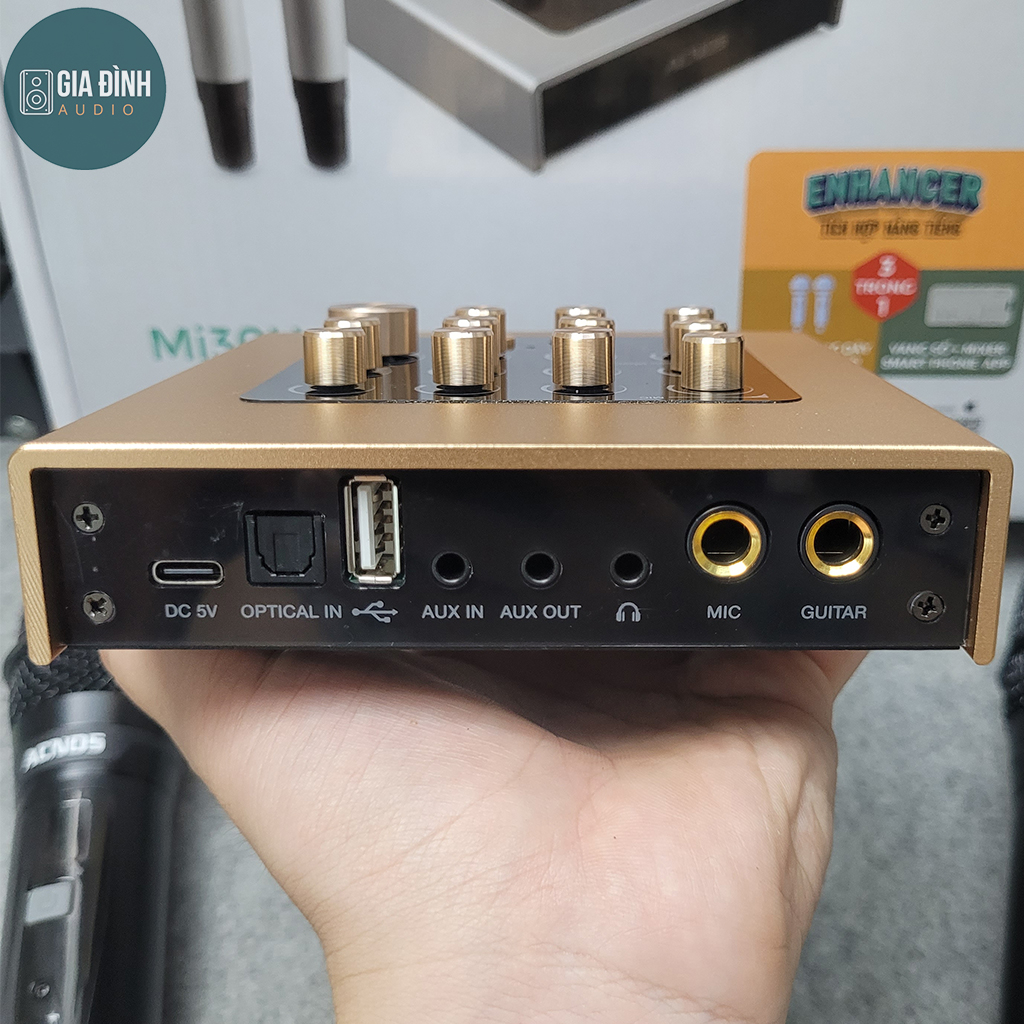 Vang số chỉnh cơ Acnos MI30U tích hợp Bluetooth & 2 Micro  - Chính Hãng