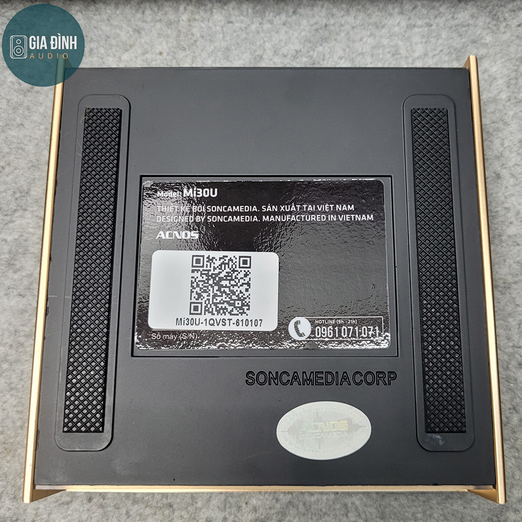 Vang số chỉnh cơ Acnos MI30U tích hợp Bluetooth & 2 Micro  - Chính Hãng