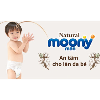 Tã/Bỉm dán/quần Moony Natural NB63/S58/M46/L36