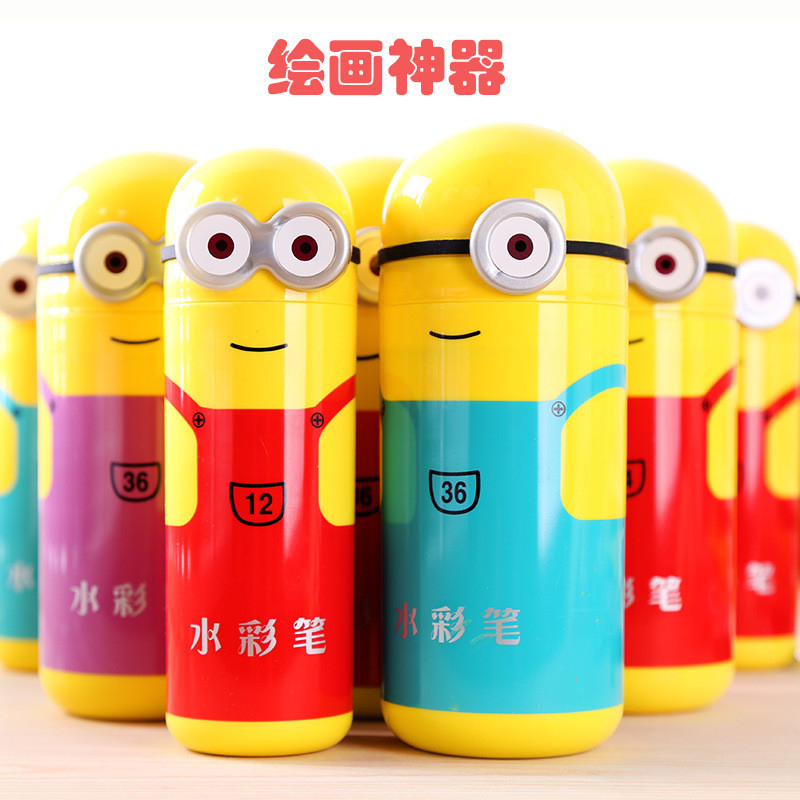 Hộp màu dạ 12 màu hình minion kute quà tặng học sinh