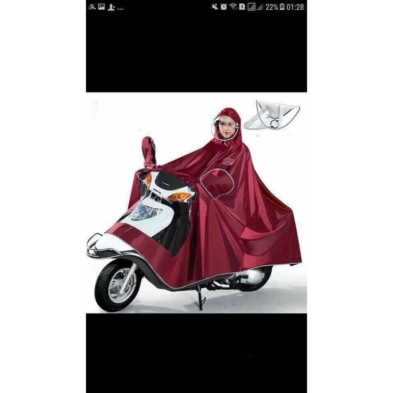 Áo mưa cánh dơi 1 đầu và 2 đầu phản quang có kính che mặt vải dù siêu dai, siêu bền