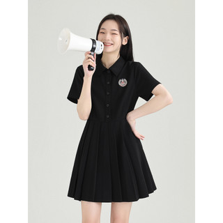 [Order theo yêu cầu] Đầm nữ sơ mi ngắn tay DESSUU 2023 váy polo ngắn tay (DESSUU)