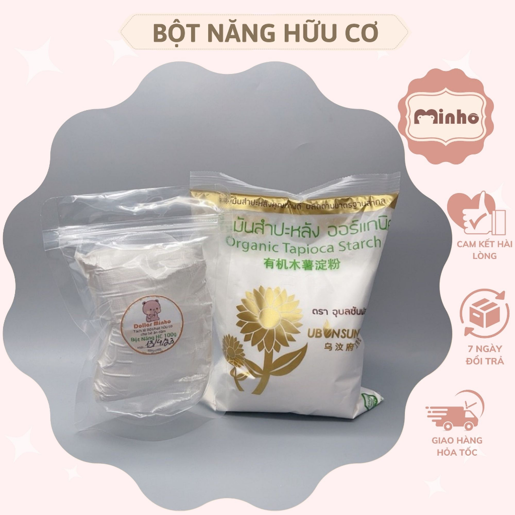 Bột năng hữu cơ Thái Lan 100g túi zip