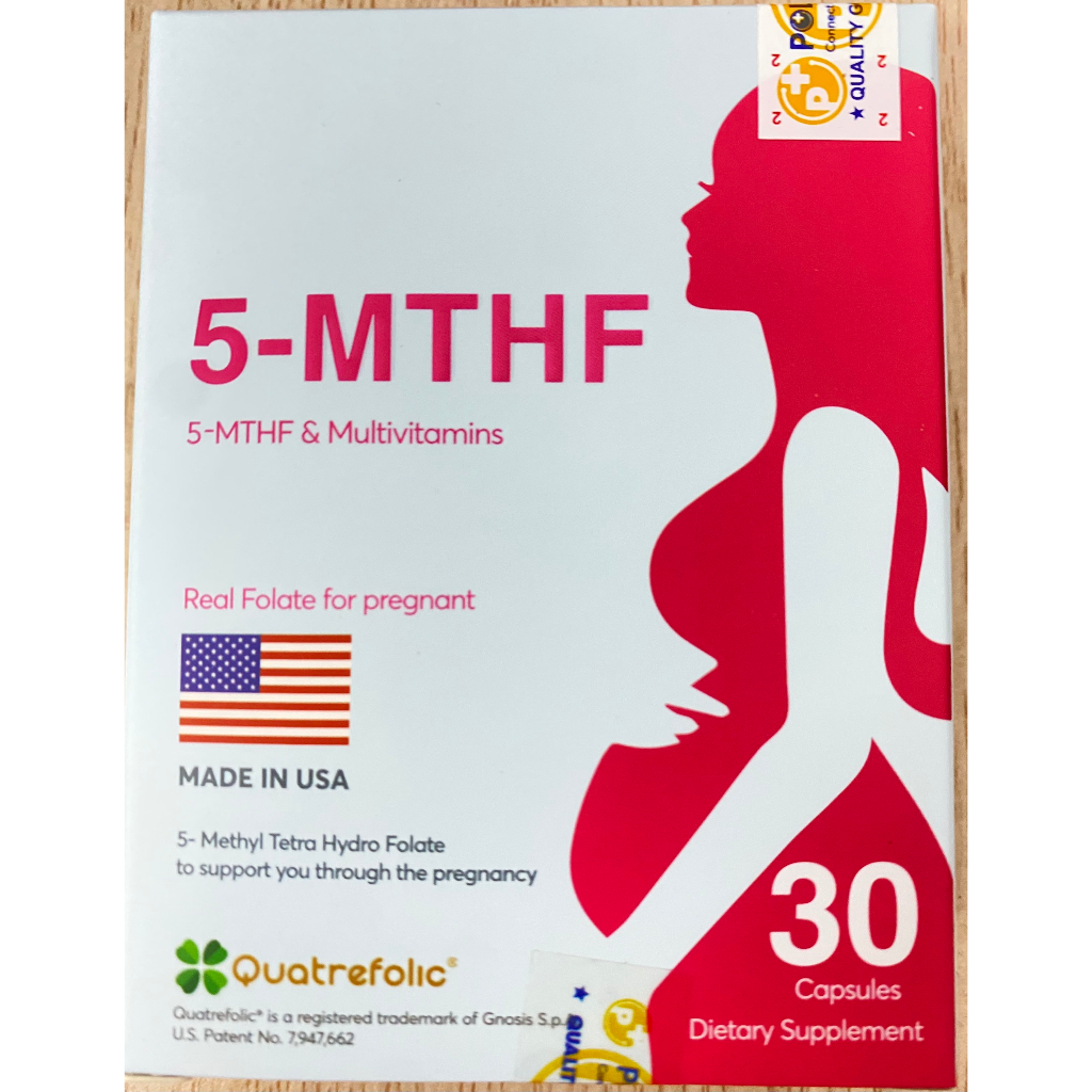 5-MTHF - Bổ Sung Folate, Vitamin, Bổ Trứng, Tăng Khả Năng Sinh Sản, Ngăn Dị Tật Thai Nhi (30 Viên)