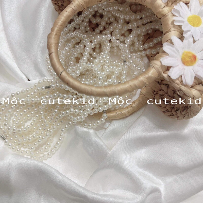 vòng ngọc trai nhân tạo cho bé, vòng đeo tay, vòng cổ. Phối đồ bà ba, đồ truyền thống, đồ đi tiệc