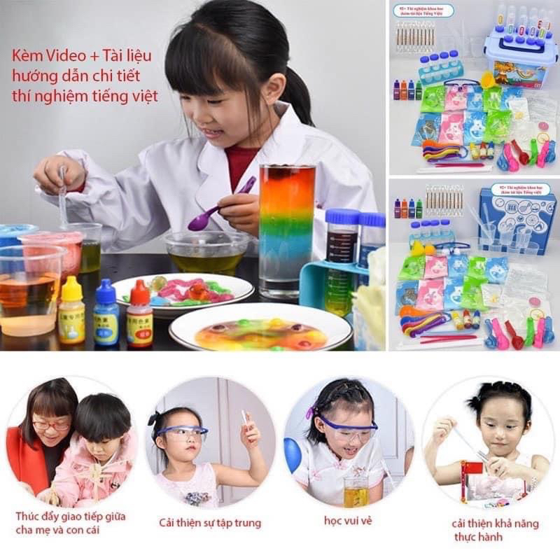 Bộ đồ chơi 78 thí nghiệm cho bé
