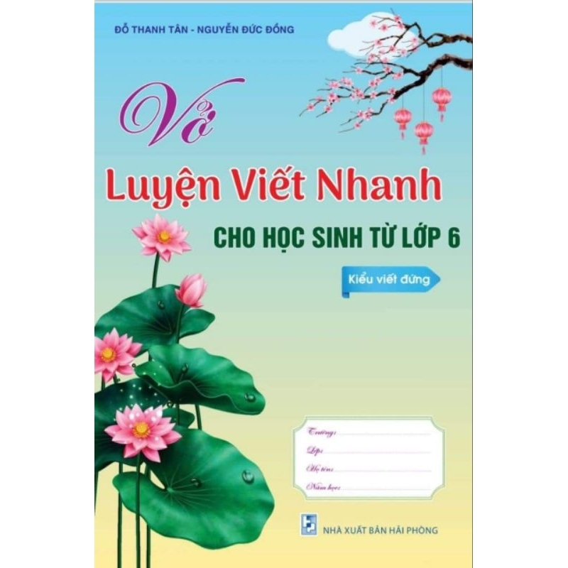 Vở luyện viết nhanh chữ đứng